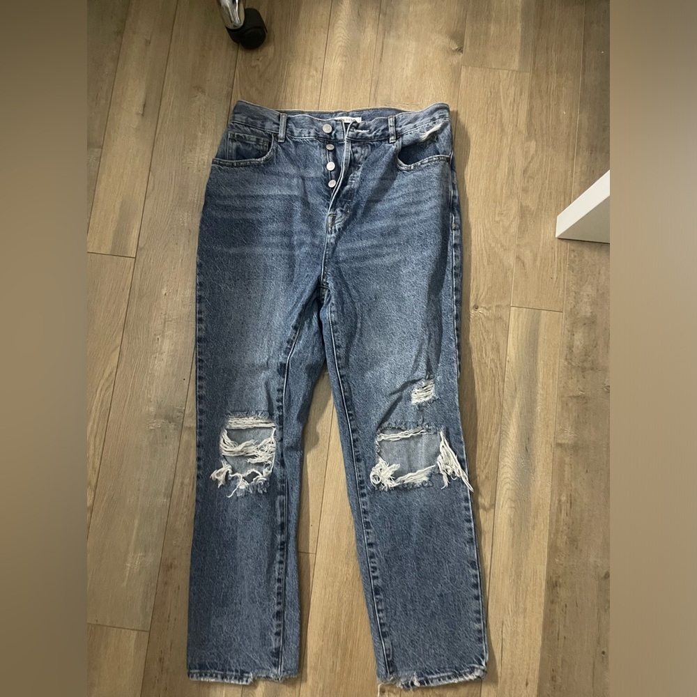 mom jean distressed pacsun jeans